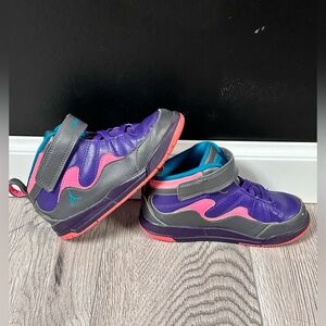 Girls Purple and Pink Jordan Fly Shoes